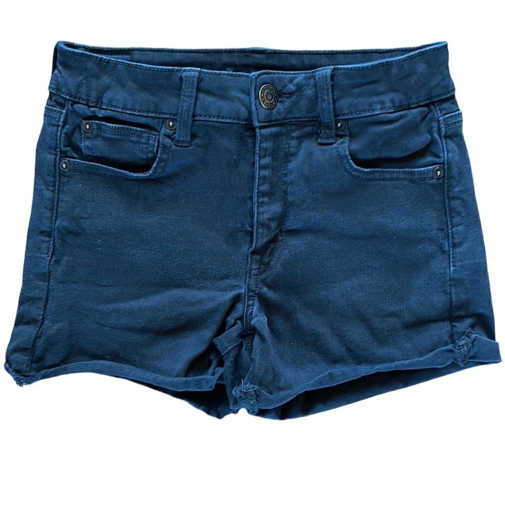 American Eagle Black Hi Rise Shortie